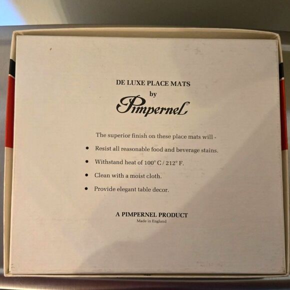 Vintage Pimpernel Placemats and Coasters Set of 6 each Mint Condition - Picture 5 of 10